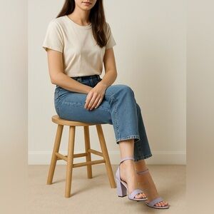 395- Sam Edelman Yaro Lilac Color Ankle Strap Size 8 M NWT